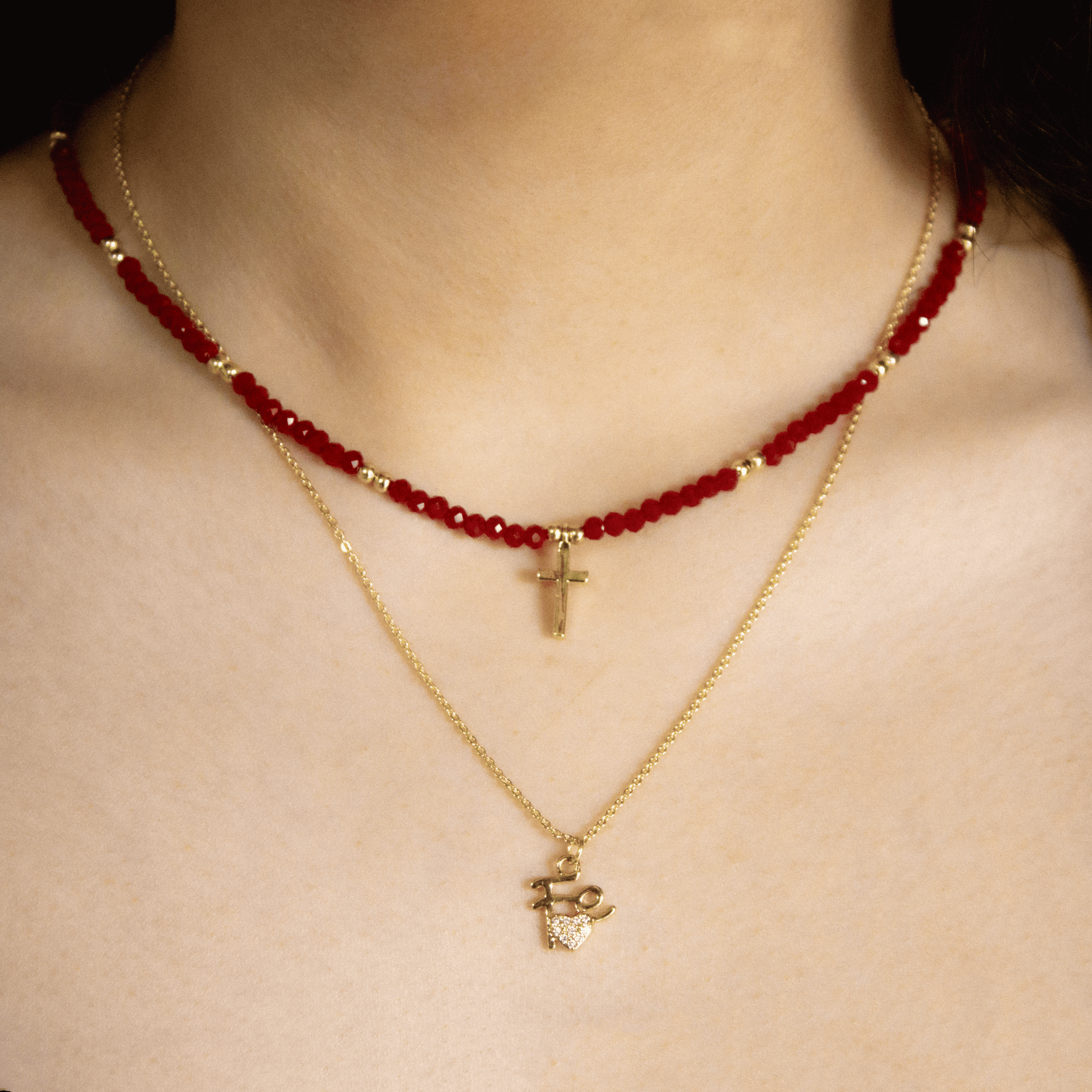 Set Mujer de Fe Baño en Oro